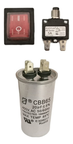 Botón Térmico/capacitor/tecla Tablero Rotorpump 0,75 H.p-mon