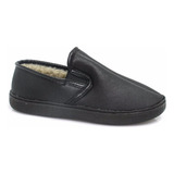 Sapato Pantufa Preto Com Pelo Macia 1022