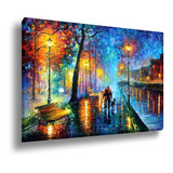 Quadro Decorativo Grande Tela Canvas Quarto Sala 150x100cm Cor Paisagem 03 Cor Da Armação Tecido Sobre Tela