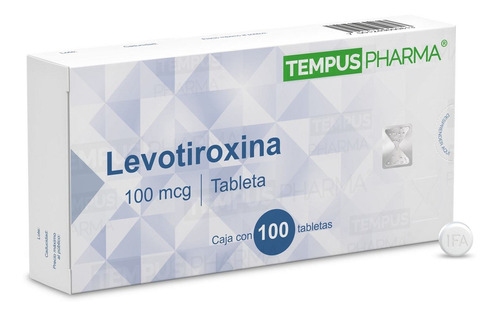 Tempus Pharma Levotiroxina Sodica 100mcg C/100 Tabletas