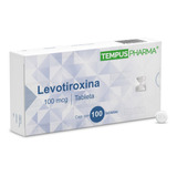Tempus Pharma Levotiroxina Sodica 100mcg C/100 Tabletas