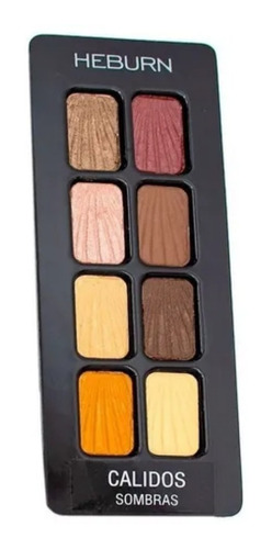 Paleta Sombras Tonos Cálidos Heburn Maquillaje Profesional