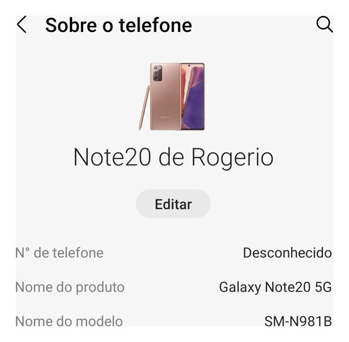 Samsung Note 20 5g