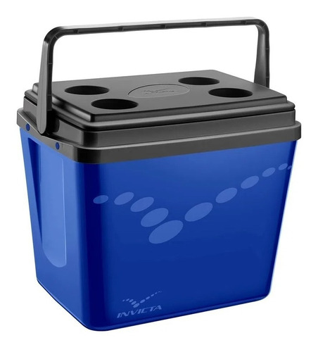 Caixa Térmica Cooler Pop Azul 34l - Invicta
