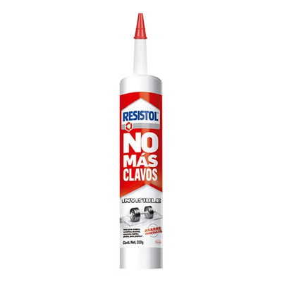 Resistol No Más Clavos Invisible, pegamento no más clavos para reparaciones y decoración, pegamento para madera, metal y más, adhesivo de montaje de agarre inmediato, 1x310g | MercadoLibre