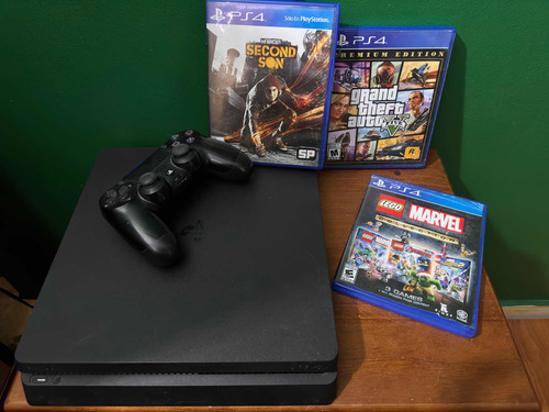 Ps4 Slim 1tb + 3 Juegos