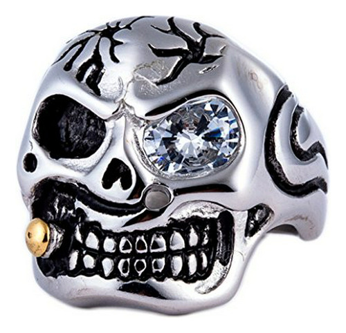 Anillos De Joyería De Moda Para Hombre, Anillo De Calavera D