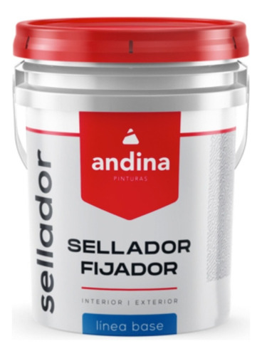 Fijador Sellador Al Agua Andina 10 Litros - Acabado Mate Color Translucido