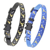 Xpangle 2 Pcs Breakaway Cat Collar With Bell, Cute Adjustabl