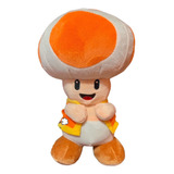 Peluche Toad Naranja Super Mario Bros.