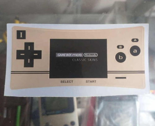 Gameboy Micro 20 Aniversario Sticker Estampa Label 