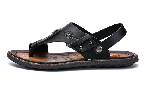 Chanclas De Cuero Genuino Para Hombre