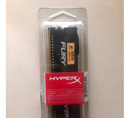 Memória Ram Hyperx Fury 8gb Ddr4- Ótimo Estado Hx424c15fb2/8