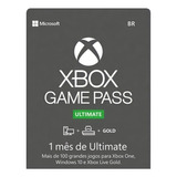 Xbox Game Pass Ultimate  1 Mês Gpu 1 Mês  Mensal 25 Dígitos