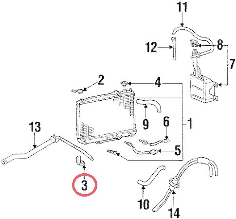 Goma Soporte Inferior Radiador Hyundai Elantra 90 Al 95 Foto 4