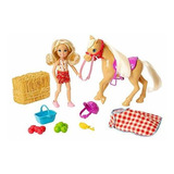 Muñeca Y Caballo Barbie Club Chelsea, Gff50