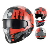 Casco Para Moto Multi-modular Mocoerl Thunder 3 368  Rojo Mate Talla G 