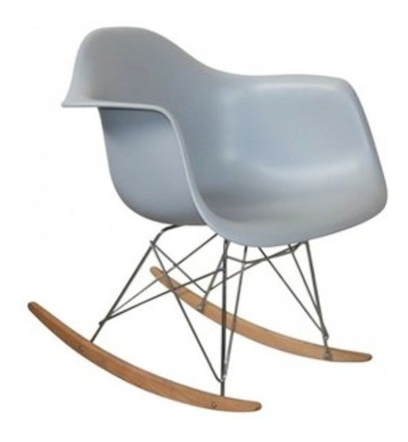 Sillon De Living Mecedor De Plástico Madera - Eames Rocking Chair