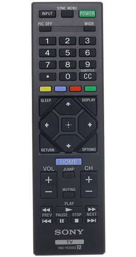 Sony Rmyd092 Control Remoto De Repuesto