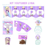 Kit Imprimible Youtuber Lyna Vallejo 