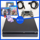  Sony Playstation 4 Slim 500gb, 4 Juegos, Joystick