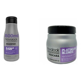 Kit Matizador Violeta Novalook Shampoo 800ml+ Mascara 250ml