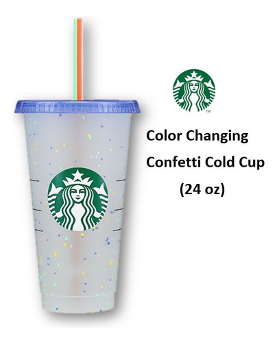 Vaso Original Starbucks Venti Confetti Edición Limitada 24oz