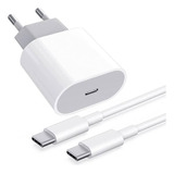 Adaptador Compatible Con iPhone 15 Carga Rápida 50w + Cable 