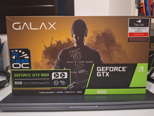 Placa De Vídeo Nvidia Galax Geforce Gtx 1660 6gb