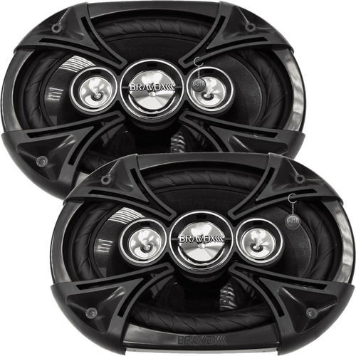 Par Alto Falante Bravox Quadraxial B4x69bk 6x9 Pol / 440w 