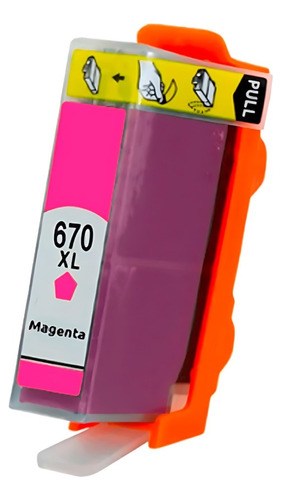 Cartridge  670xl Magenta  Para Hp Deskjet 4625