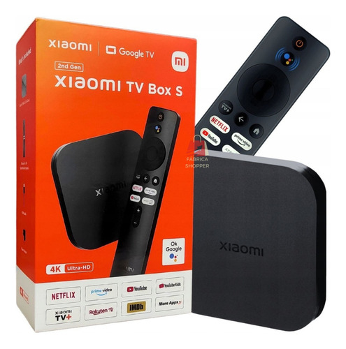 Xiaomi Mi Tv Box S 2ª Geração 4k Google Tv Smart Tv Original