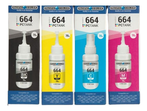 Pack 4 Tintas 664 Epson Alternativas Premium