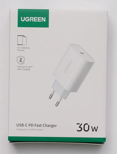 Carregador Ugreen 30w Tipo C Pps Quick Charge Power Delivery