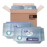 Bbtips Sensitive Toallitas Húmedas, Con 12 Paquetes X 100 Cu