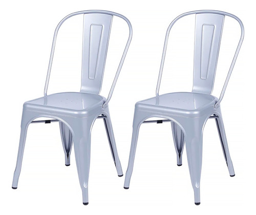 Par Cadeiras Jantar Tolix Iron Industrial Bestchair Cores
