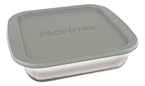 Assadeira Quadrada Com Tampa 1,1l Marinex