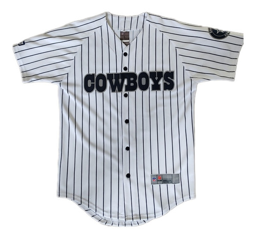 Camisola Dallas Cowboys Vaqueros Estilo Béisbol Bordada