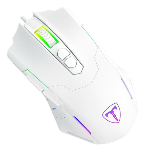 Mouse Gamer Alambrico T-dagger Brigadier Rgb 7200 Dpi Blanco