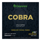 Jogo De Cordas Viola Giannini Serie Cobra Cebolão Níquel