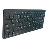 Mini Teclado Bluetooth Compacto P/ Tablet, Smartphone Preto