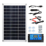 Kit De Panel Solar 100w Y Controlador Solar 100a