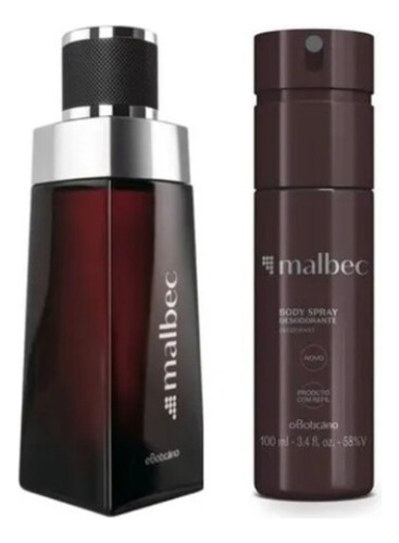 Kit Presente Masculino Malbec Perfume + Body Spray O Boticário