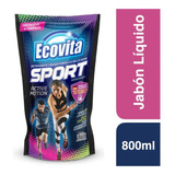 Jabón Liquido P/ropa Sports Ecovita Doypack Repuesto X800cc