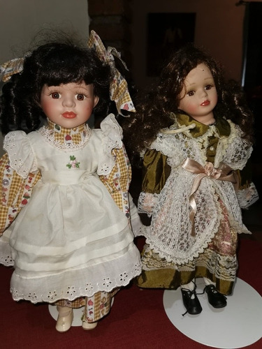 Hermosa Muñeca De Porcelana Vintage Con Regalo