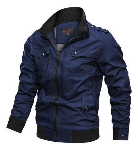 Chaqueta Rompevientos Casual Tipo Aviador Táctica [s]