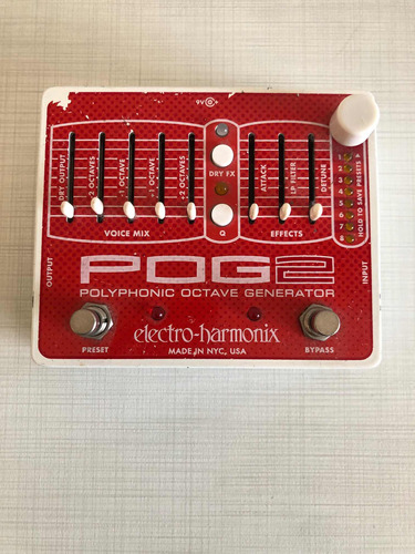 Pedal Oitavador Electro Harmonix Pog 2 Usado