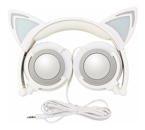 Audifonos Orejas De Gato Con Luz Led