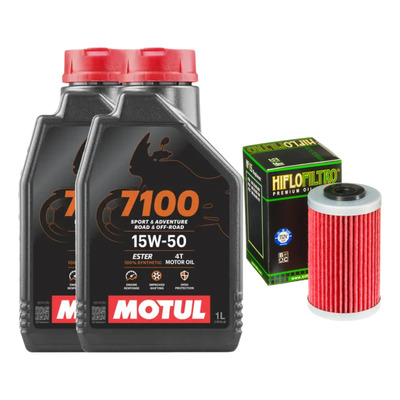Kit Filtro Y 2l Aceite Motul 7100 15w50 Ktm Duke 200 250 390 | Meses sin interés
