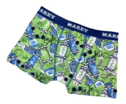 Boxer Marey 5017 De Niño Pack X 2  Algodon Y Lycra   Skate 